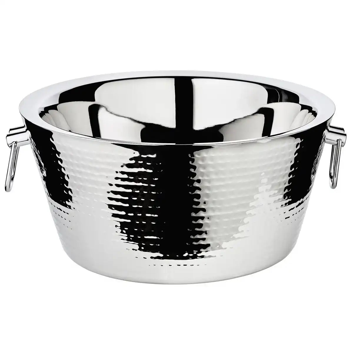Getränkekühler Ontario m. Griffen, Edelstahl hochglanzpoliert, doppelwandig 38cm - HomeDesign Knaus