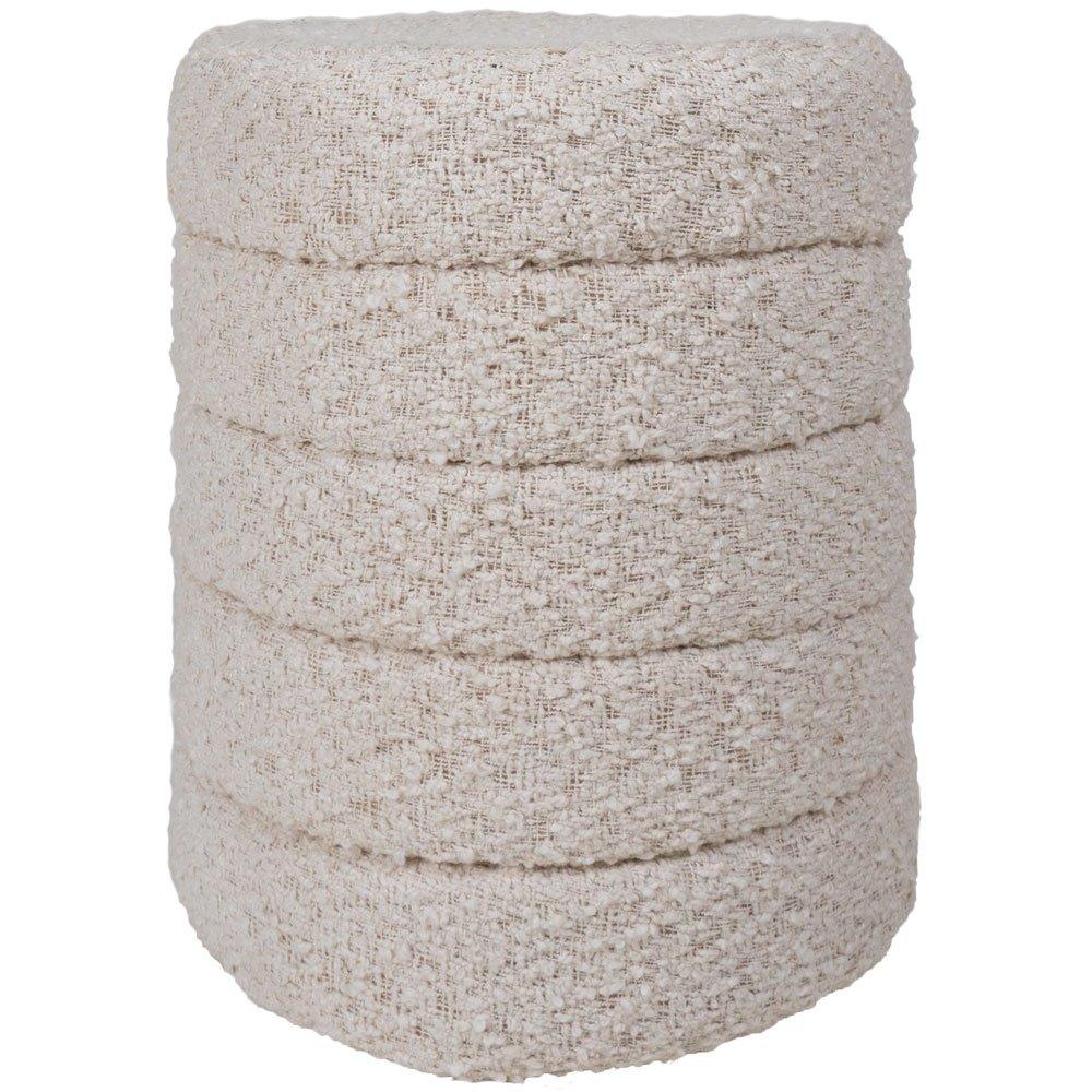 Pouf Rosa Natural 53 x ø43 cm - HomeDesign Knaus