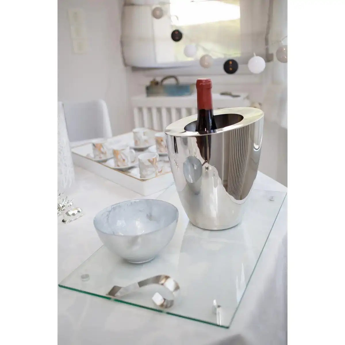 GLASFACH MIT METALLGRIFF - HomeDesign Knaus