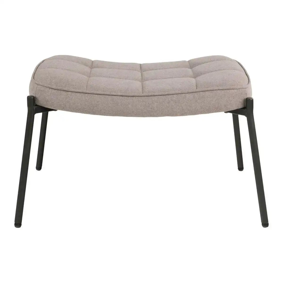 Glasgow Fußstütze – Fußstütze, Stein mit schwarzen Beinen, HN1231 - HomeDesign Knaus