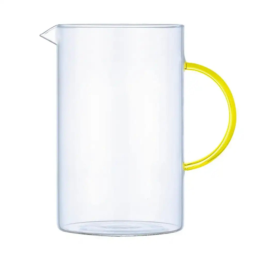 Glaskrug mit gelber Griff 1,5 l - HomeDesign Knaus