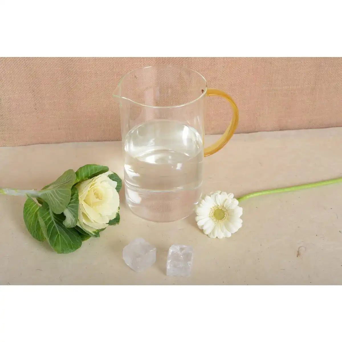 Glaskrug mit gelber Griff 1,5 l - HomeDesign Knaus