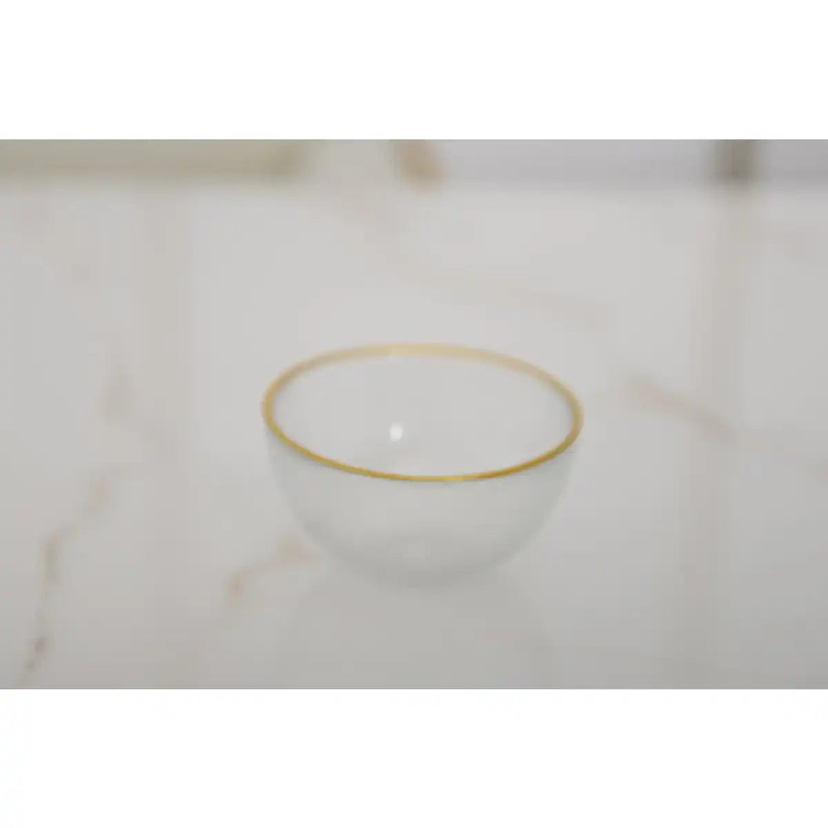 GLASSCHALE MIT GOLDENEN KANTEN 9X9X3CM - HomeDesign Knaus