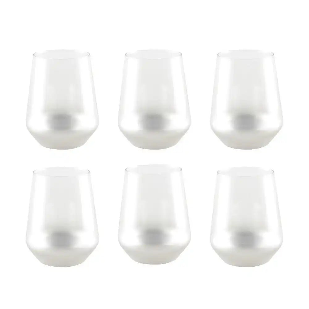 Glühen silberne Wassergläser - Los 6 - HomeDesign Knaus