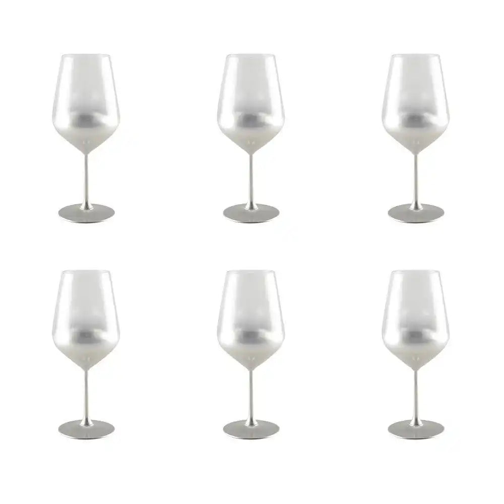 Glühen silberne Weingläser - Los 6 - HomeDesign Knaus
