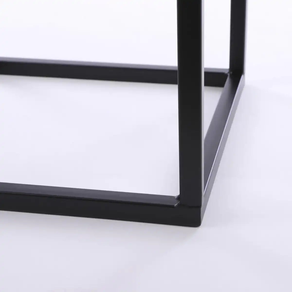 Goa Beistelltisch – 2er-Set – L30 x B30 x H42 cm – Metall – Schwarz - HomeDesign Knaus
