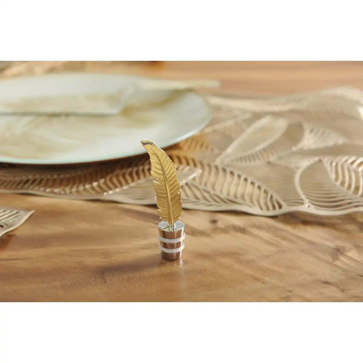 GOLDENE FEDERFLASCHENKAPPE - HomeDesign Knaus