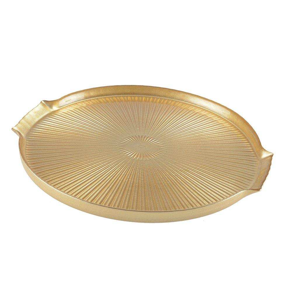 GOLDENE GLASKÄSEPLATTE 30X28X2CM - HomeDesign Knaus