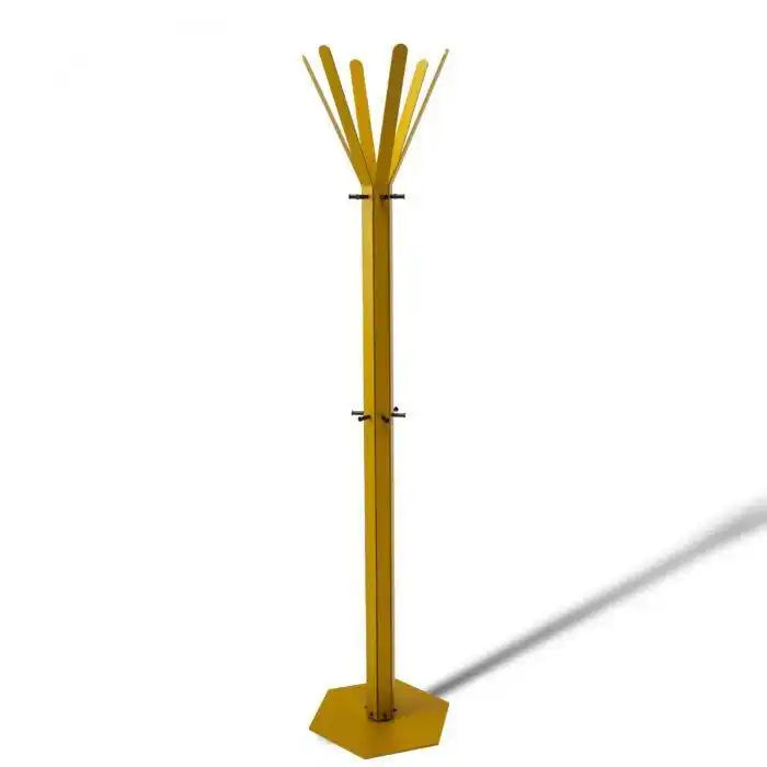 Gorillz Molto - Industrial - Standgarderobe - 14 Kleiderhaken - Gelb - HomeDesign Knaus
