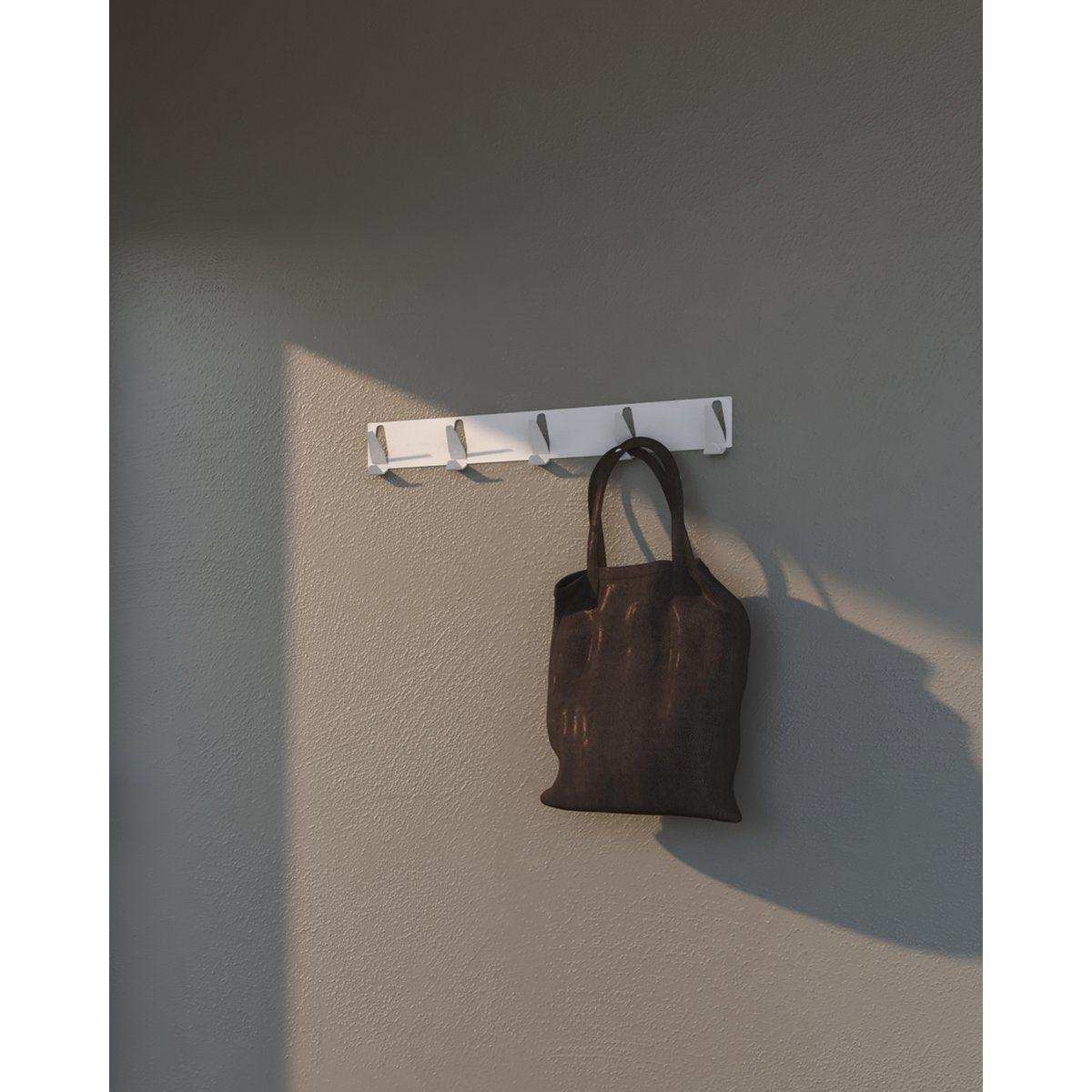 Gorillz Raw XL Five – Industrial – Wandgarderobe – Garderobe – 10 Haken – Weiß - HomeDesign Knaus