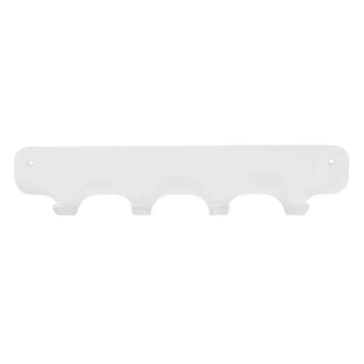 Gorillz Rounded Four Industrielle Wandgarderobe 4 Kleiderhaken – Weiß - HomeDesign Knaus