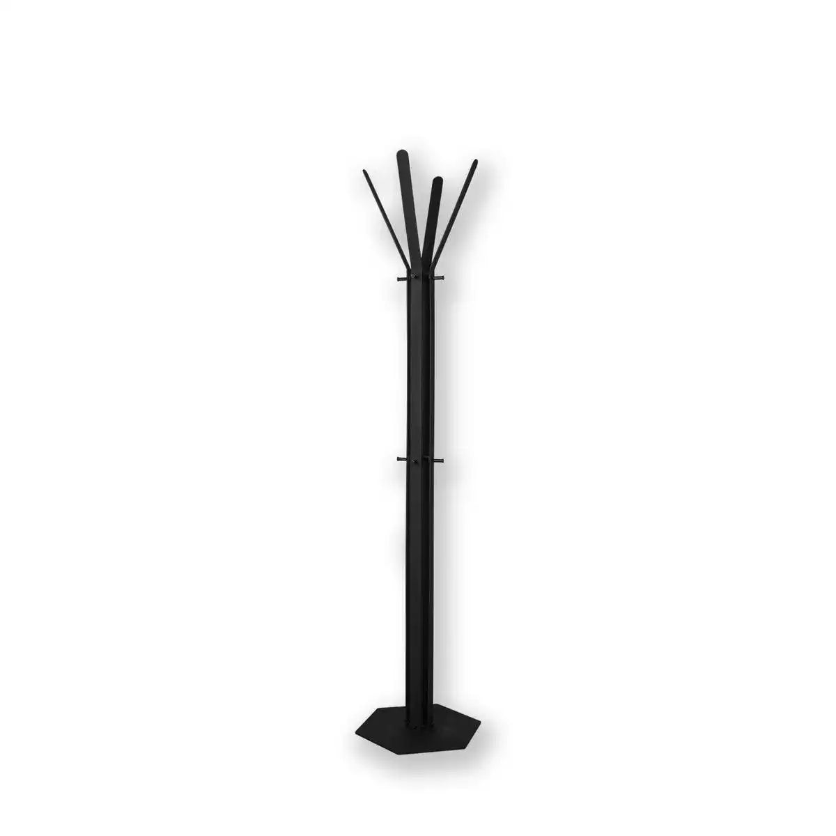Gorillz Stack - Garderobenständer – Industriedesign – 12 Haken- Schwarz - HomeDesign Knaus