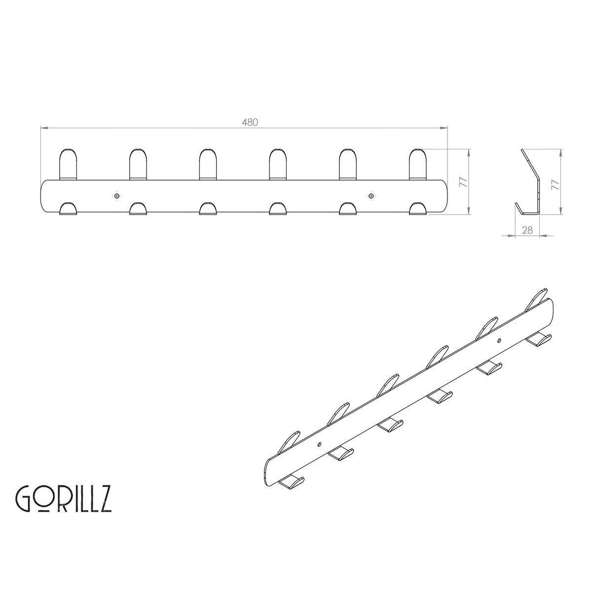 Gorillz Tiddly - Schwarz - HomeDesign Knaus