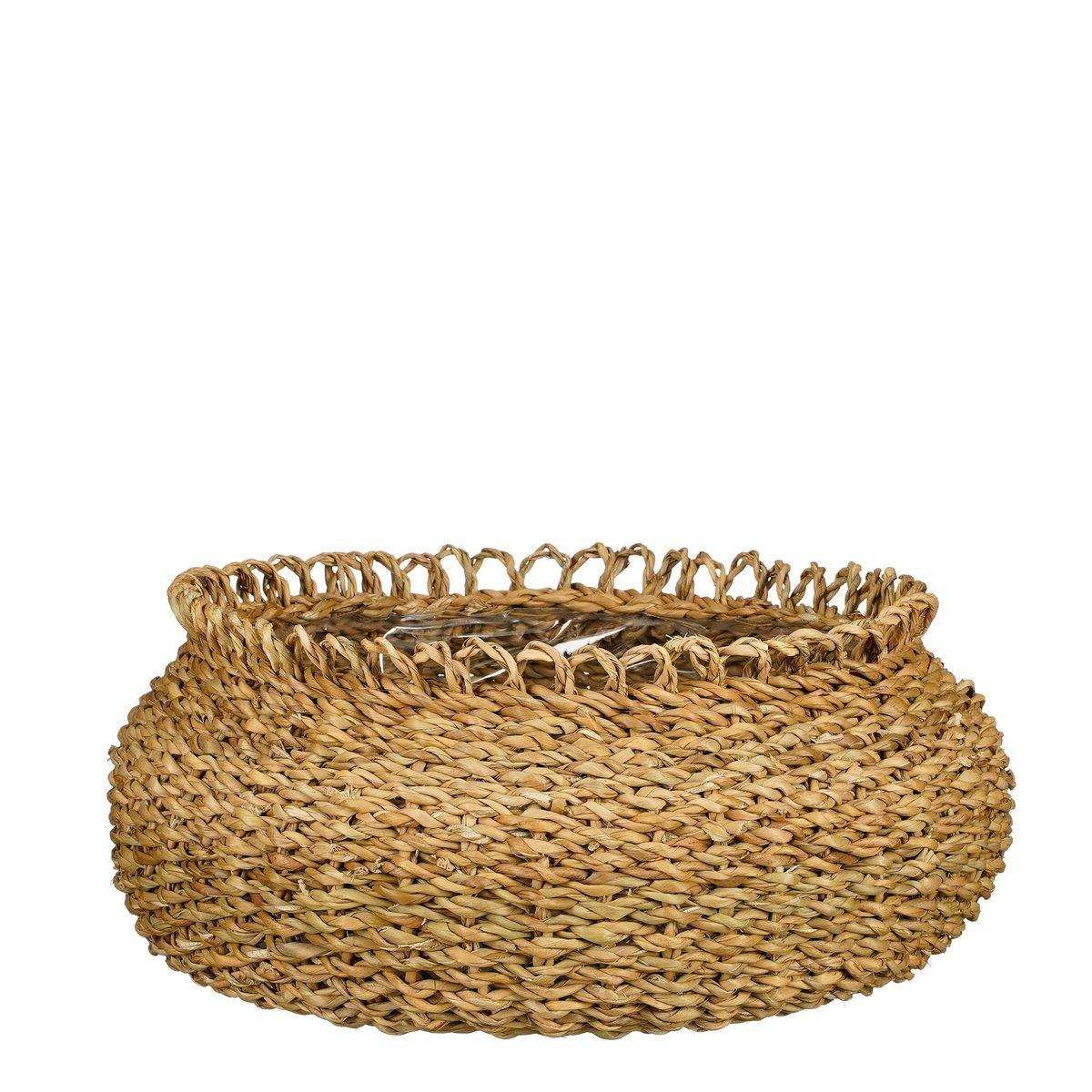 Gourdon Pflanzkorb – 4er-Set – H17 x Ø31 cm – Braun - HomeDesign Knaus