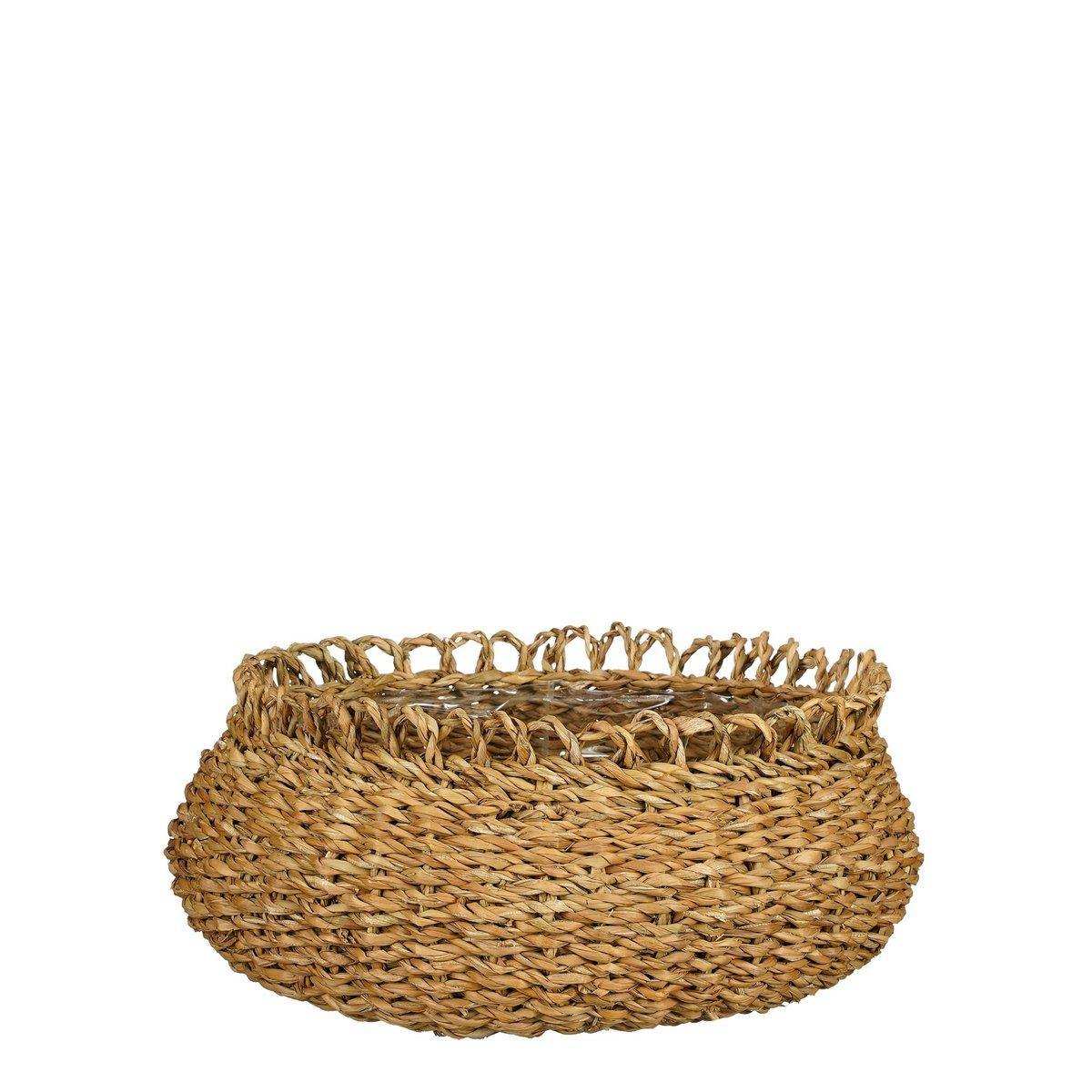 Gourdon Pflanzkorb – 4er-Set – H17 x Ø31 cm – Braun - HomeDesign Knaus