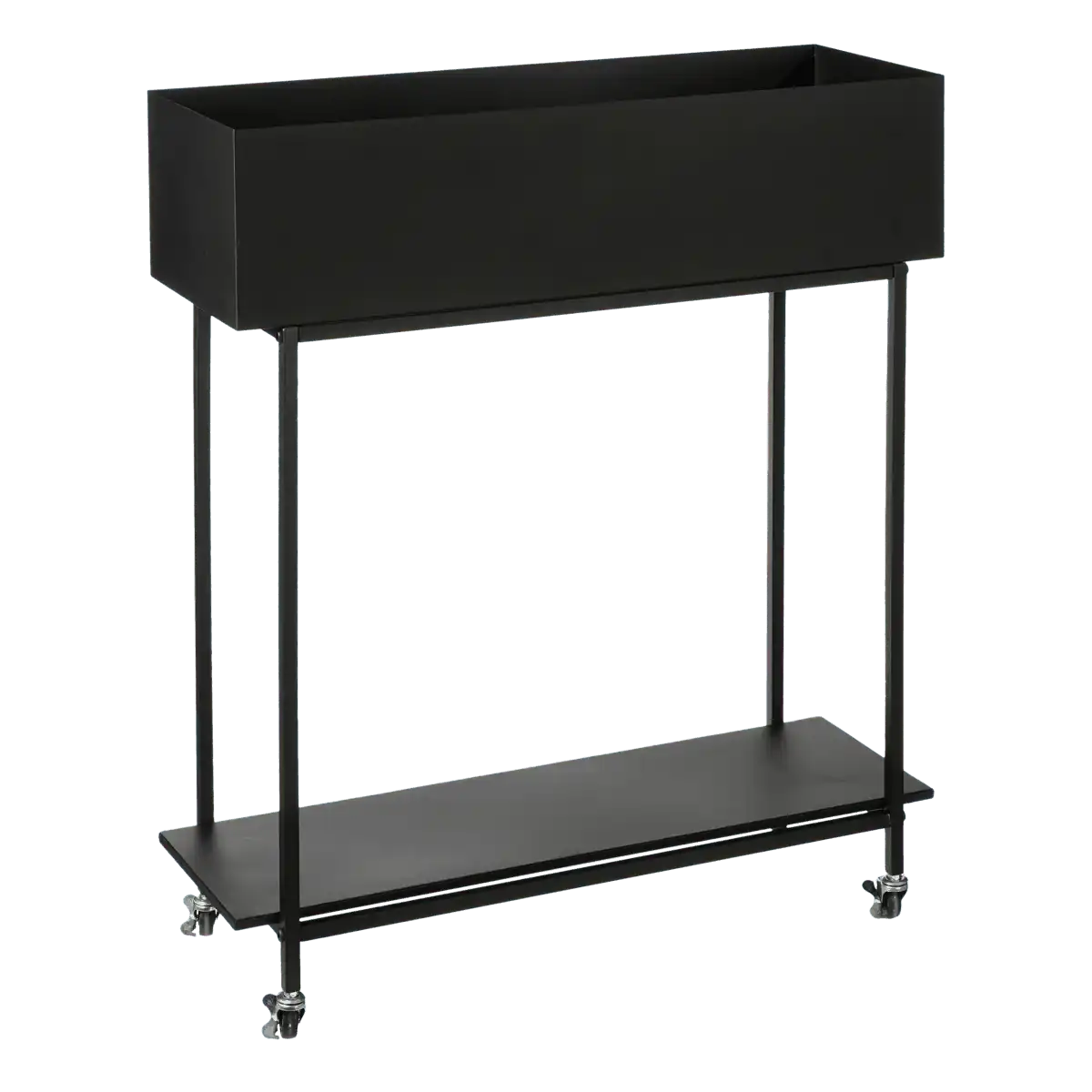 Greenrax Pflanzenständer – L70 x B29 x H94 cm – Metall – Schwarz - HomeDesign Knaus
