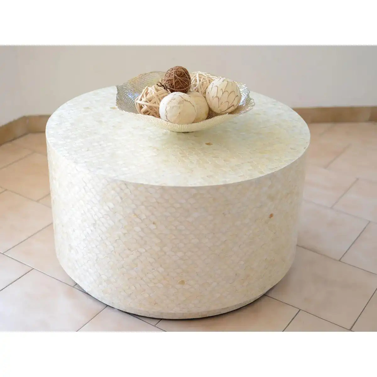 GROSSE BERNSTEINGLÄNZENDE COROLLE-BECHER 42X42X8CM - HomeDesign Knaus