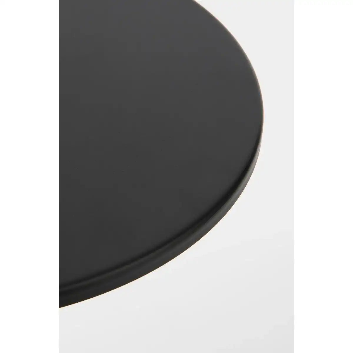 Großzügiger Beistelltisch – H42 x Ø60 cm – Metall – Schwarz - HomeDesign Knaus
