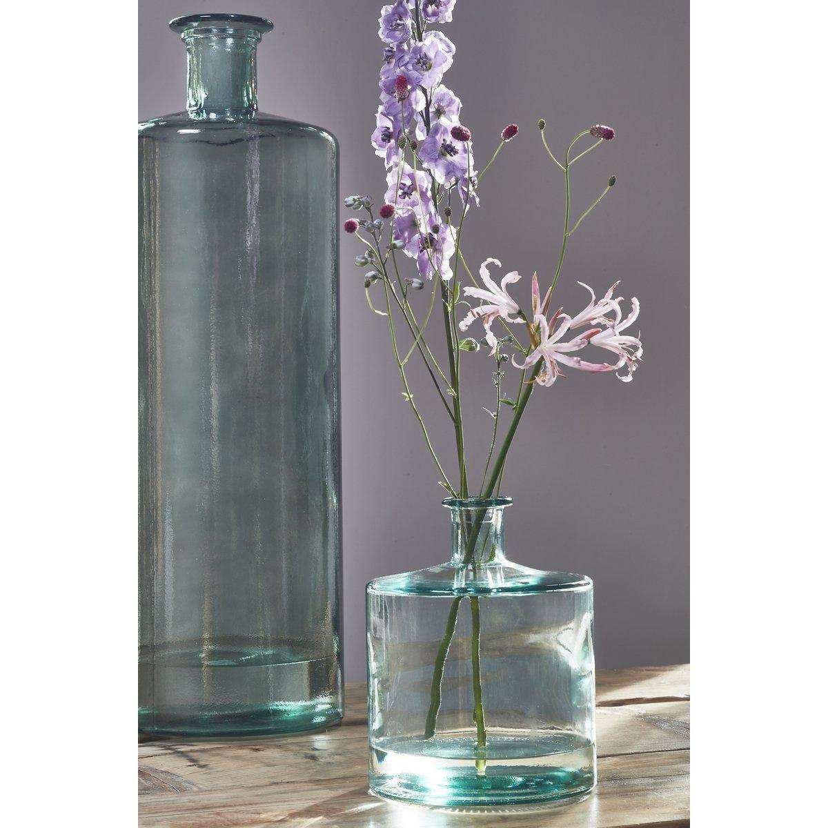 Guan Flaschenvase - H75 x Ø25 cm - Recyceltes Glas - Grün - HomeDesign Knaus