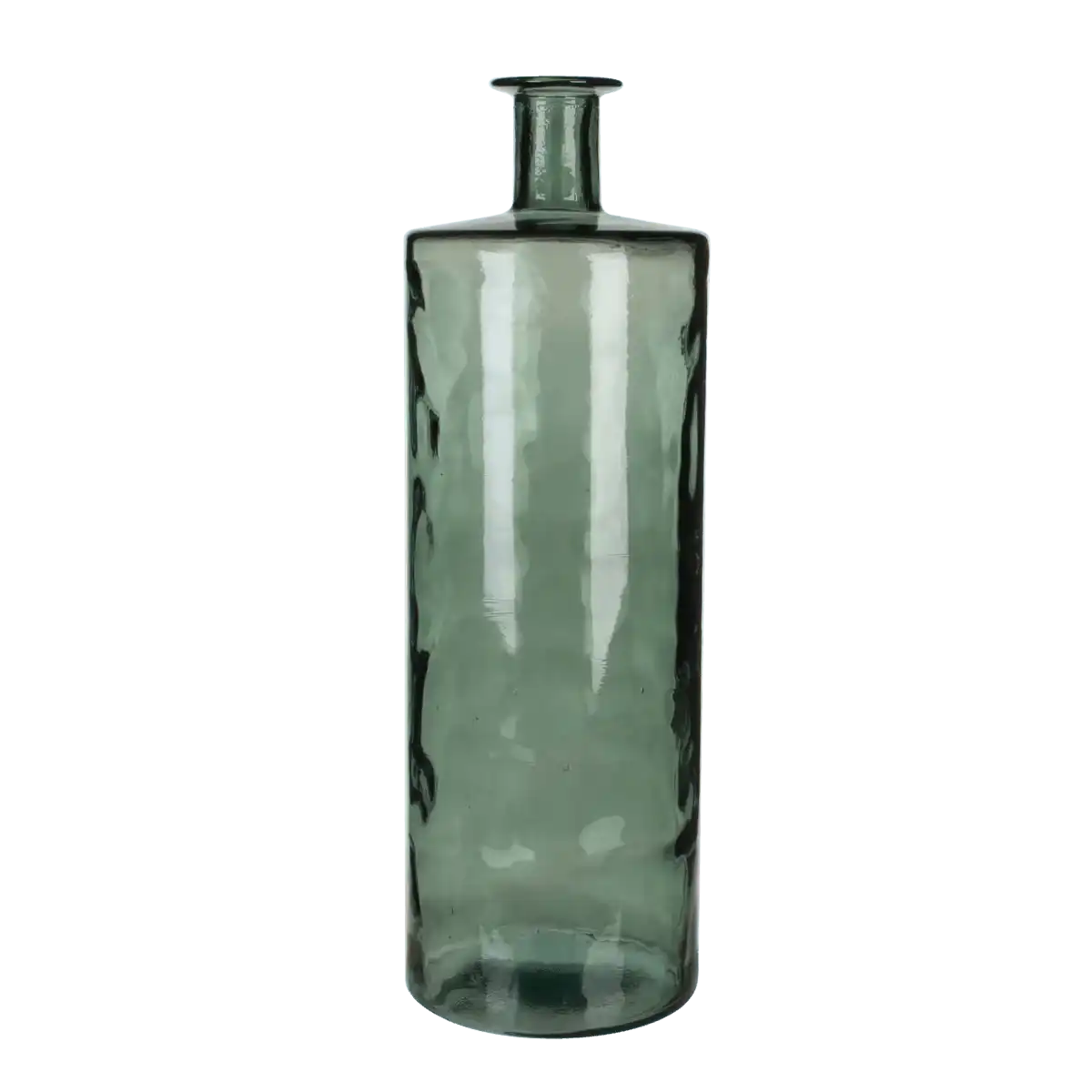 Guan Flaschenvase - H75 x Ø25 cm - Recyceltes Glas - Grün - HomeDesign Knaus