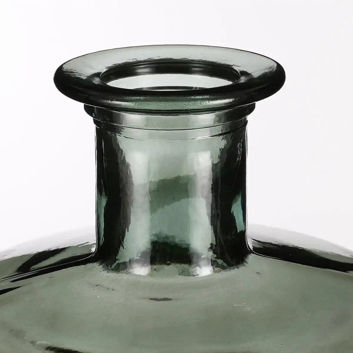 Guan Flaschenvase - H75 x Ø25 cm - Recyceltes Glas - Grün - HomeDesign Knaus