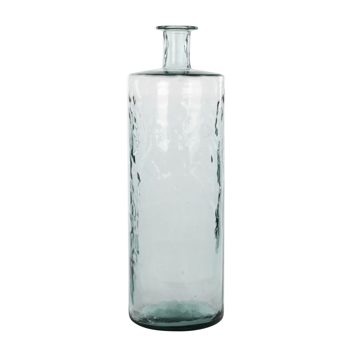 Guan-Flaschenvase – H75 x Ø25 cm – recyceltes Glas – transparent - HomeDesign Knaus