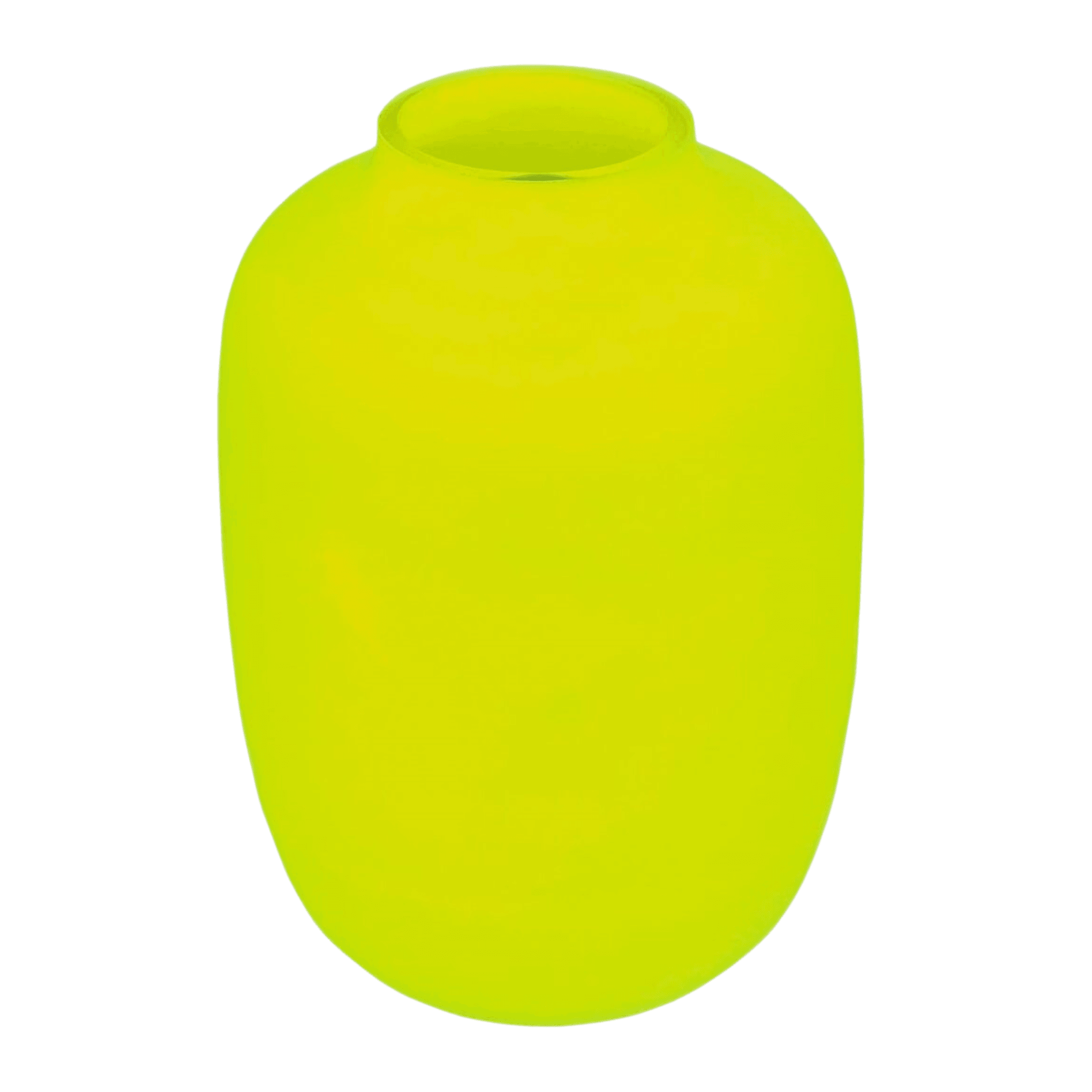 Designer Artic Vase Neon Gelb Blumenvase Handarbeit H35 cm - HomeDesign Knaus
