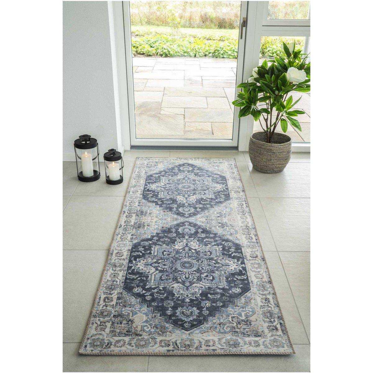 Havanna Flurläufer - Blau - HomeDesign Knaus