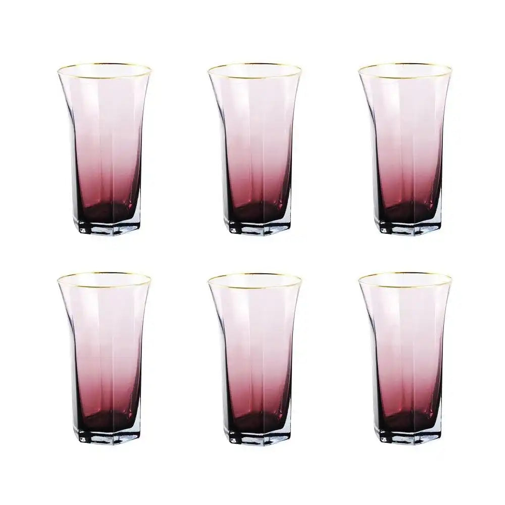 HIGH PURPLE MUG GILDED EDGE - 6er-Set - HomeDesign Knaus