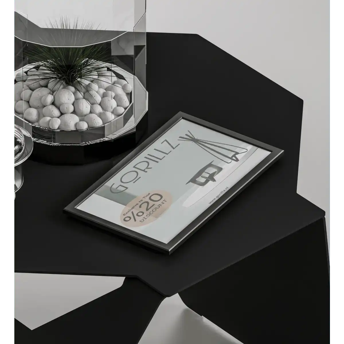 Hive Beistelltisch Schwarz - HomeDesign Knaus