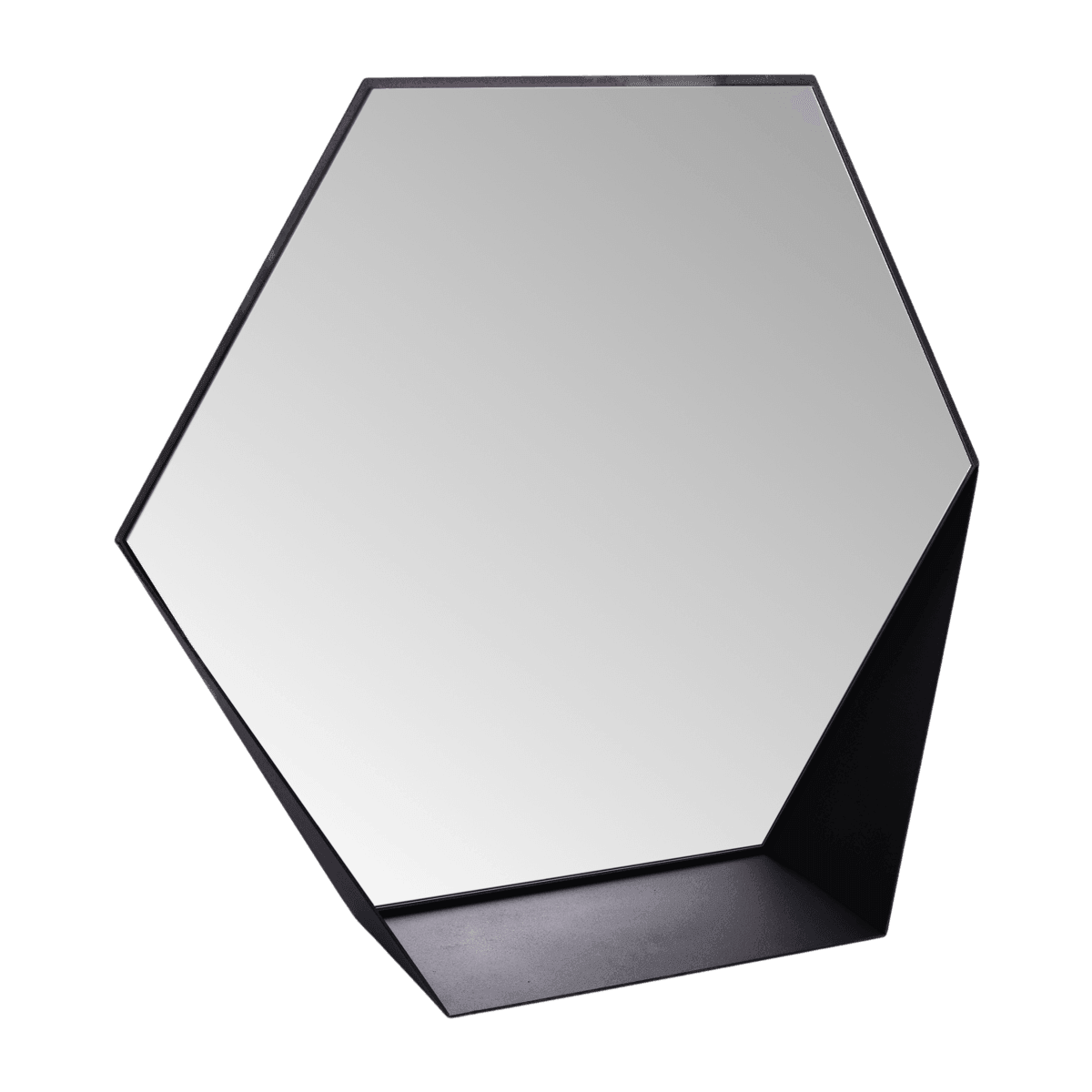 Hive Wandspiegel mit Ablage Hexagon-Spiegel Industie - HomeDesign Knaus