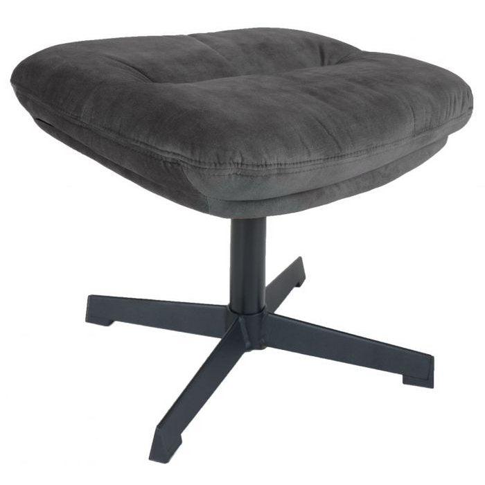 Hocker Dorus Adore Velvet - Dunkelgrau 10 - HomeDesign Knaus