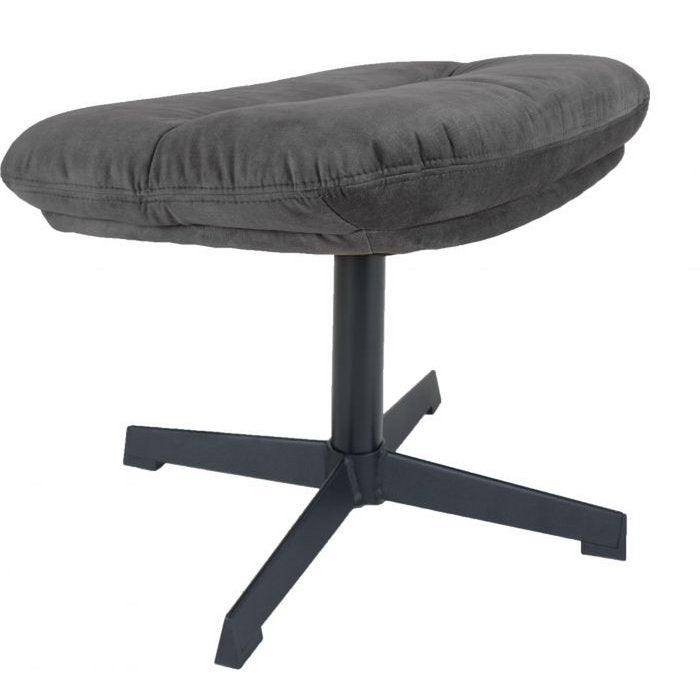 Hocker Dorus Adore Velvet - Dunkelgrau 10 - HomeDesign Knaus