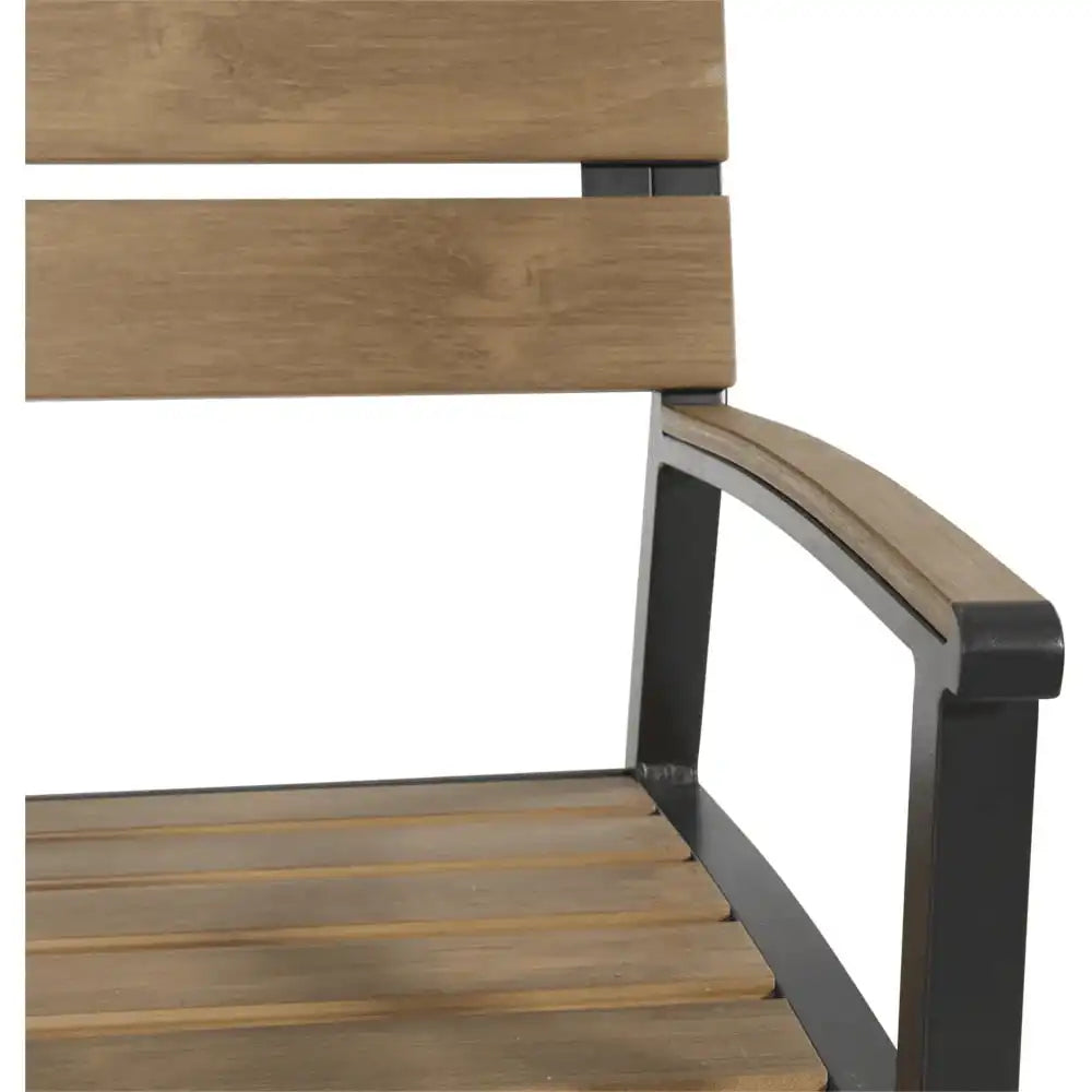 Holzbank Gartenbank Teakholz Optik Arezzo 120 cm - HomeDesign Knaus