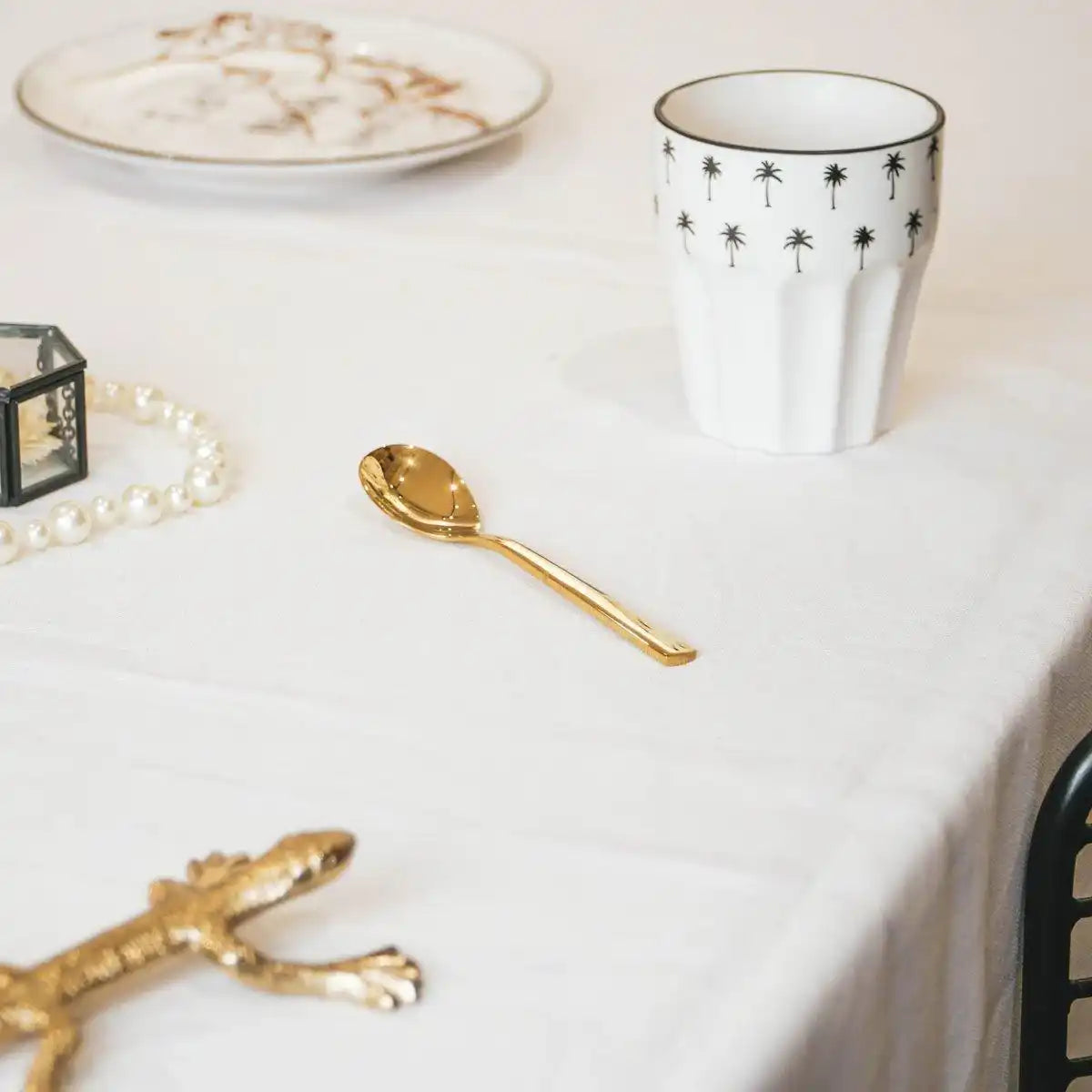 Housevitamin Goldene Teelöffel – 6 Stück – Edelstahl - HomeDesign Knaus