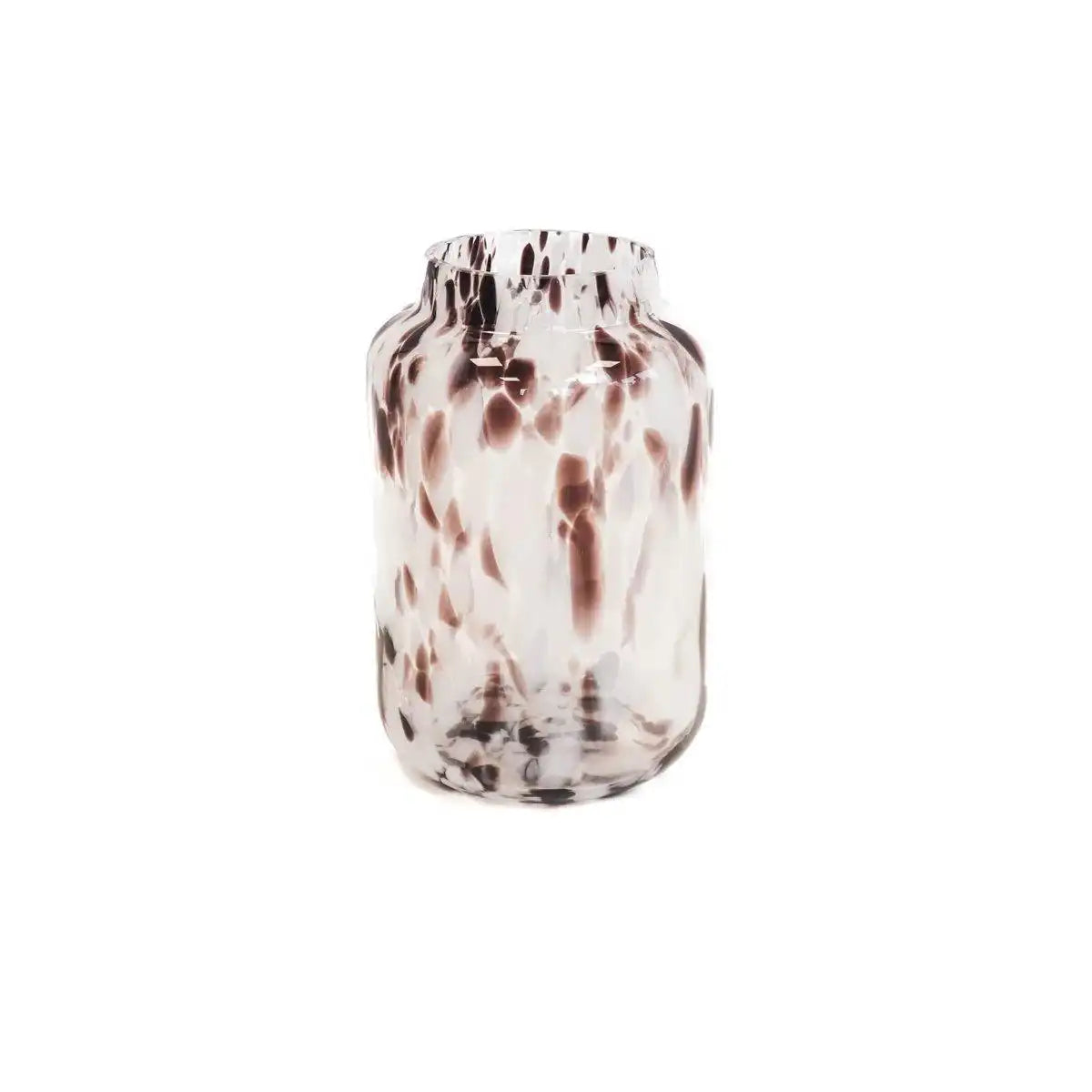 Housevitamin Große Feldblumenvase – Punkte – 17 x 17 x 26 cm - HomeDesign Knaus