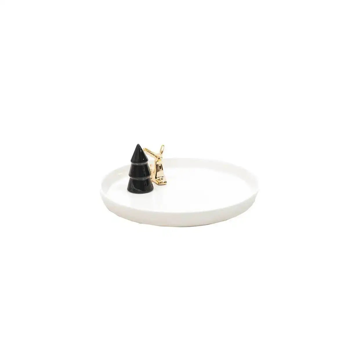 Housevitamin Weihnachtsteller – Weiß – 22,5 x 22,5 x 12 cm - HomeDesign Knaus