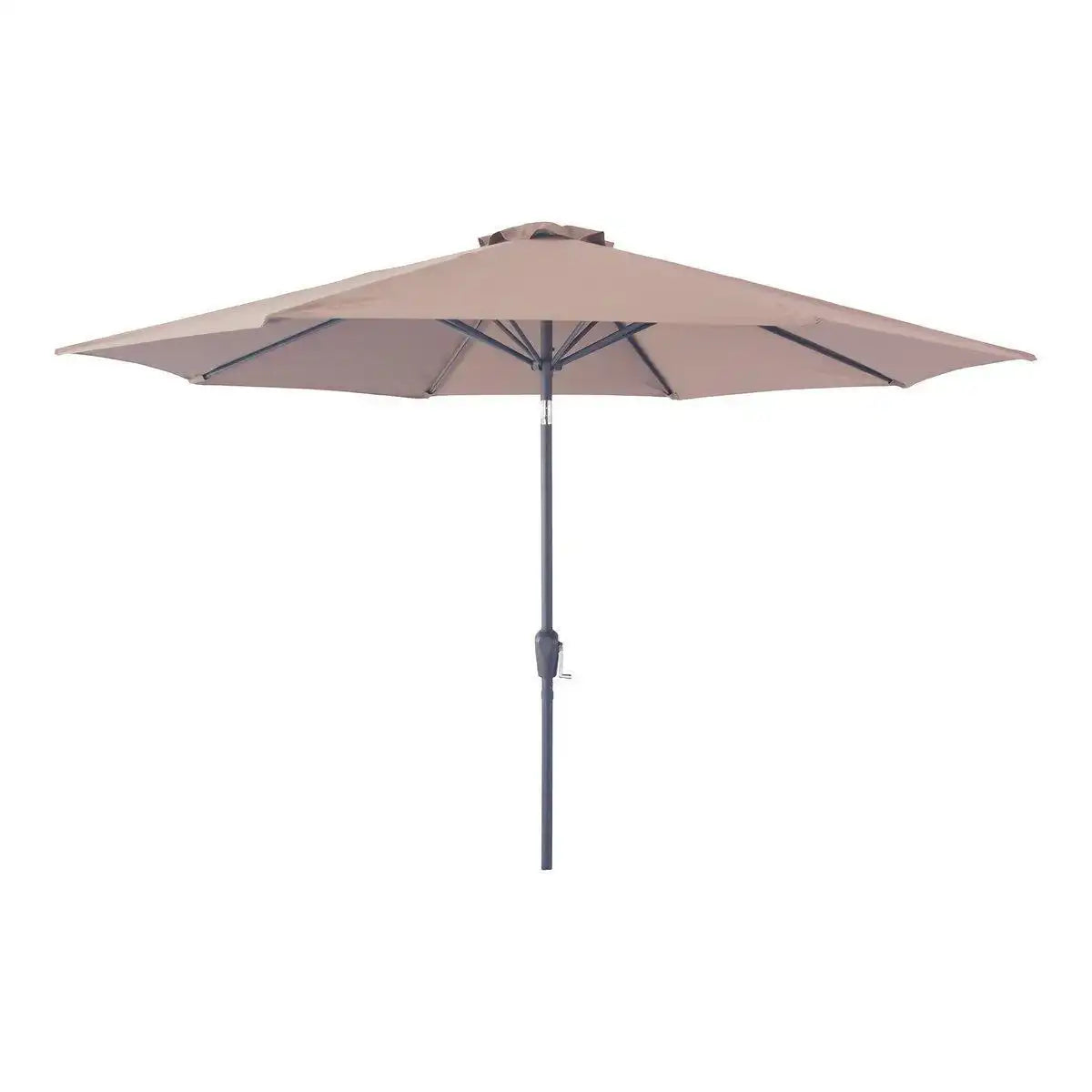 Houston Parasol – Sonnenschirm mit Kurbel und Neigung, Metallstange, Sand, ø300 cm - HomeDesign Knaus