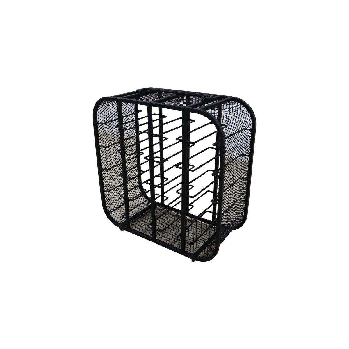 HSM Collection-Stand Wine Rack 20 Flaschen-55x25x55-Schwarz-Metall - HomeDesign Knaus
