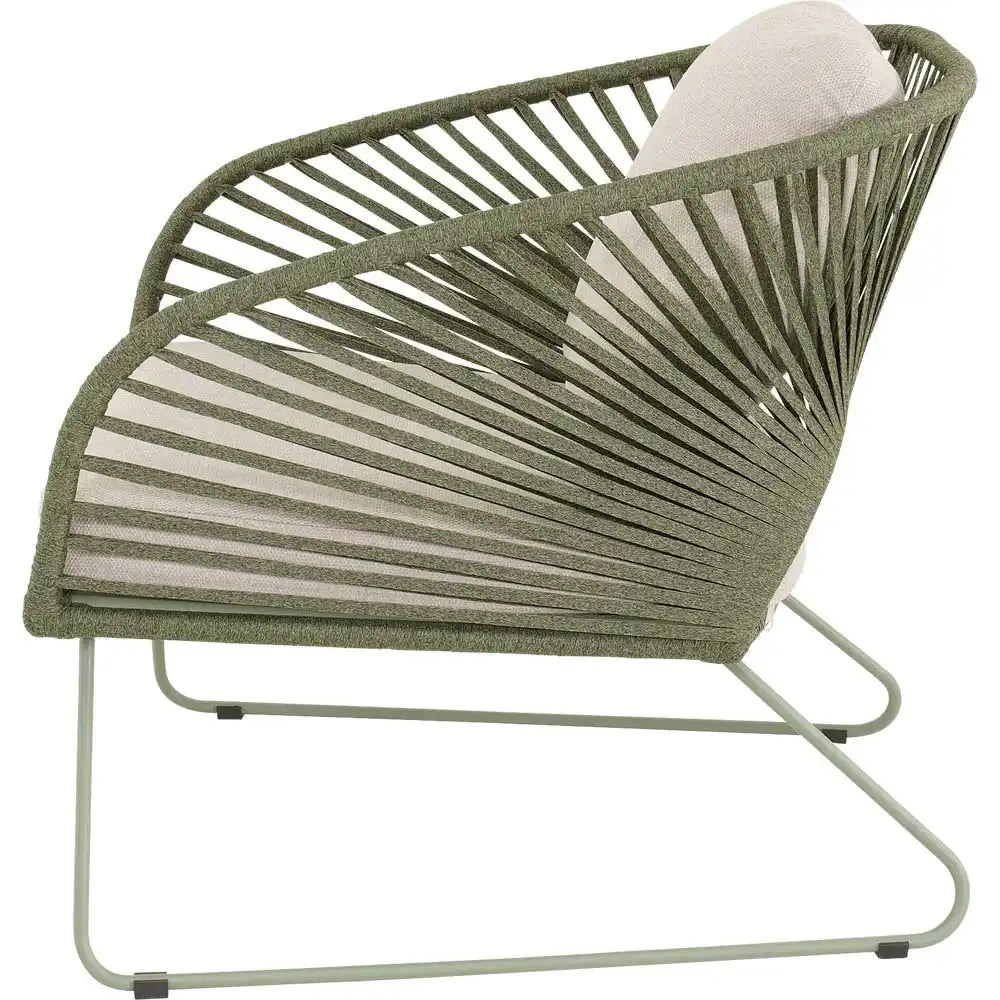 Loungesessel Izumi – Garten Loungestuhl mit Rope & Kissen