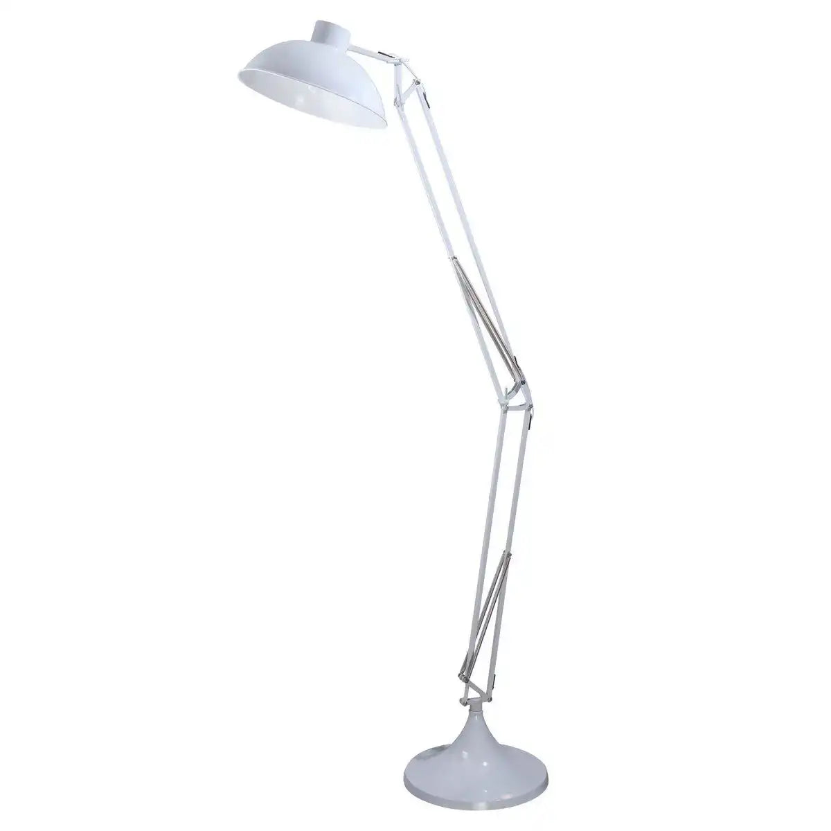 Industriestehleuchte Weiß verstellbar - HomeDesign Knaus