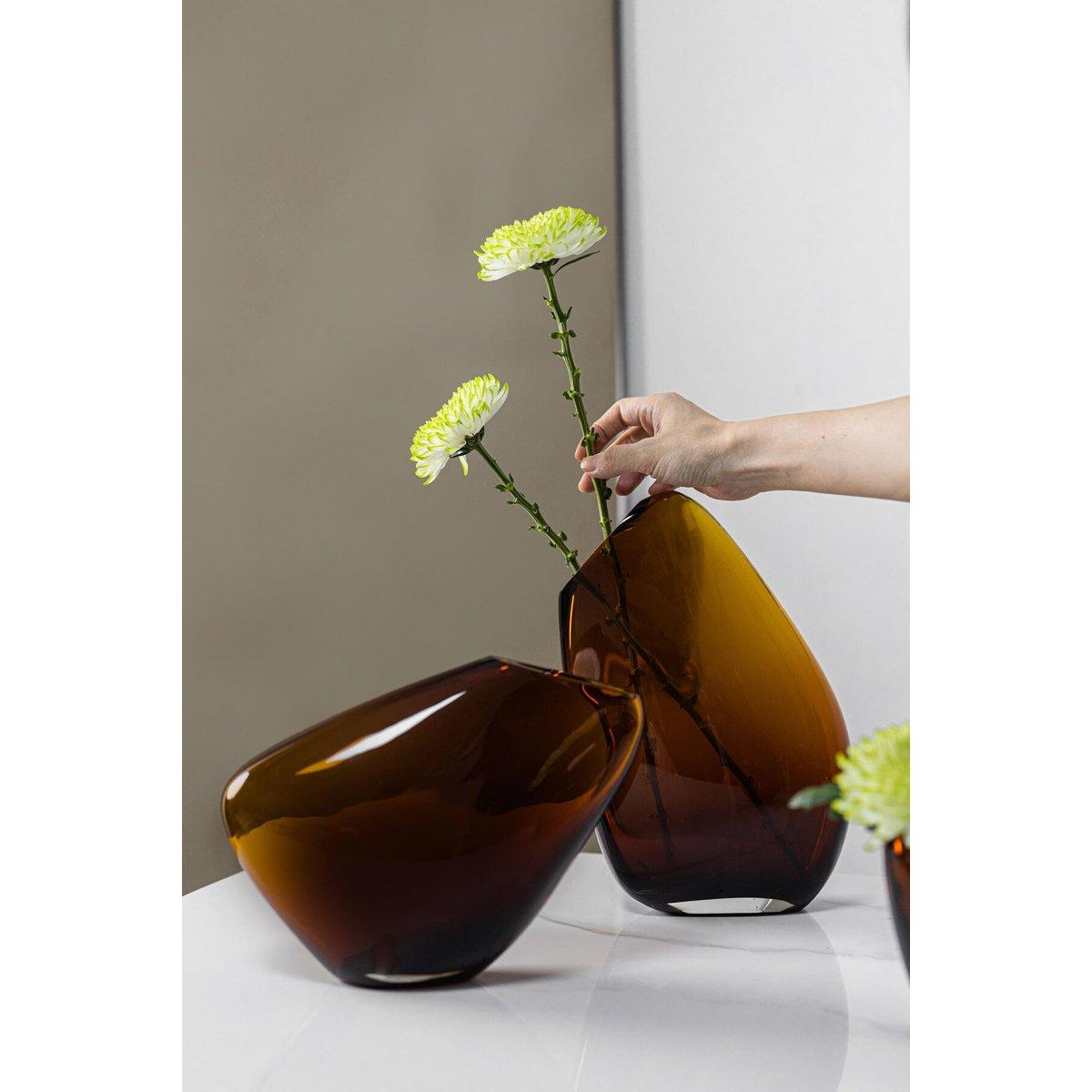 Innovative Designvase, kieselartige organische Form, KOOKY21AM - HomeDesign Knaus