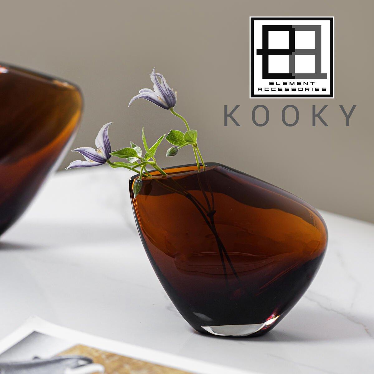 Innovative Designvase, kieselartige organische Form, KOOKY21AM - HomeDesign Knaus