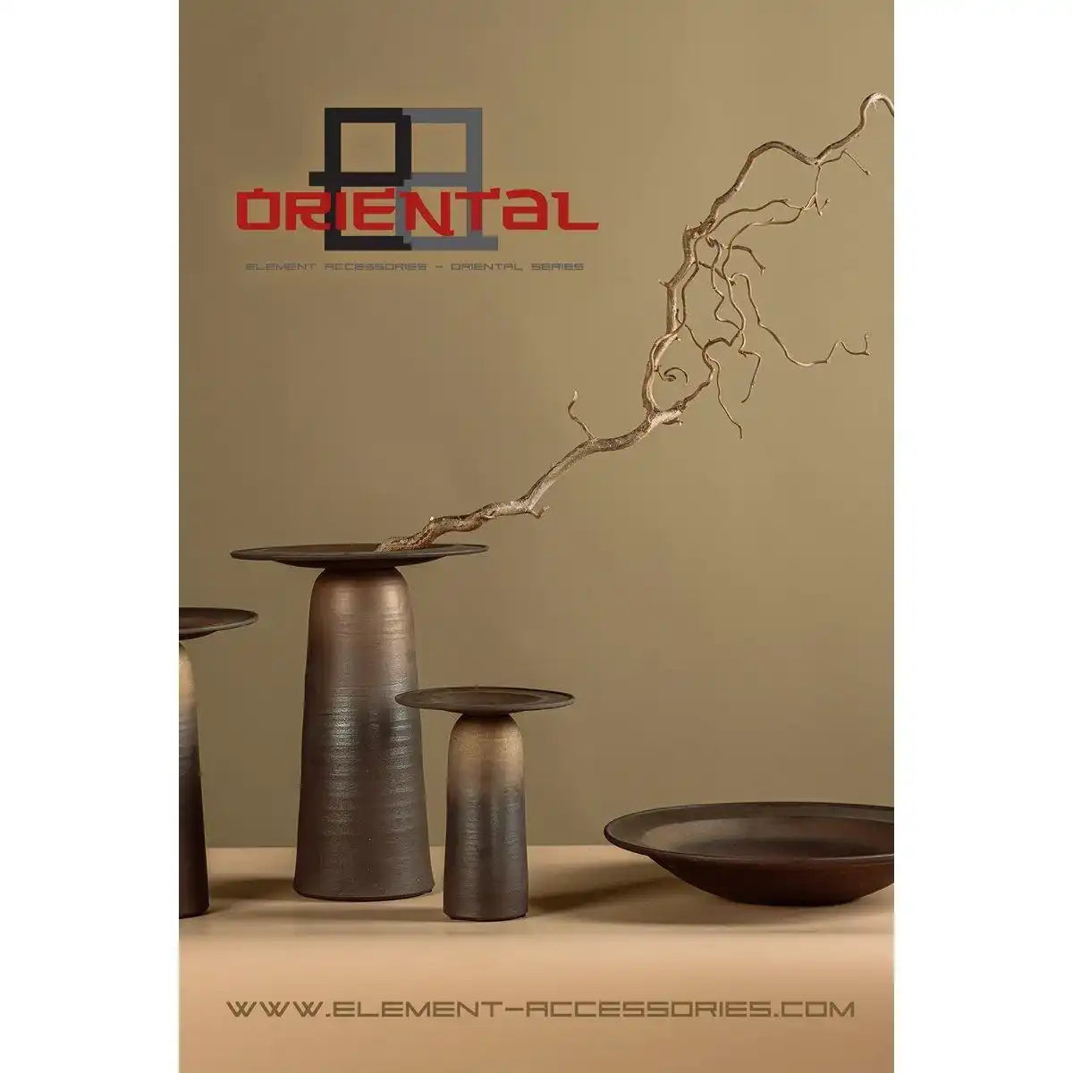 Innovative Keramikvase im High-End-Design, East+West, ULF28BB - HomeDesign Knaus