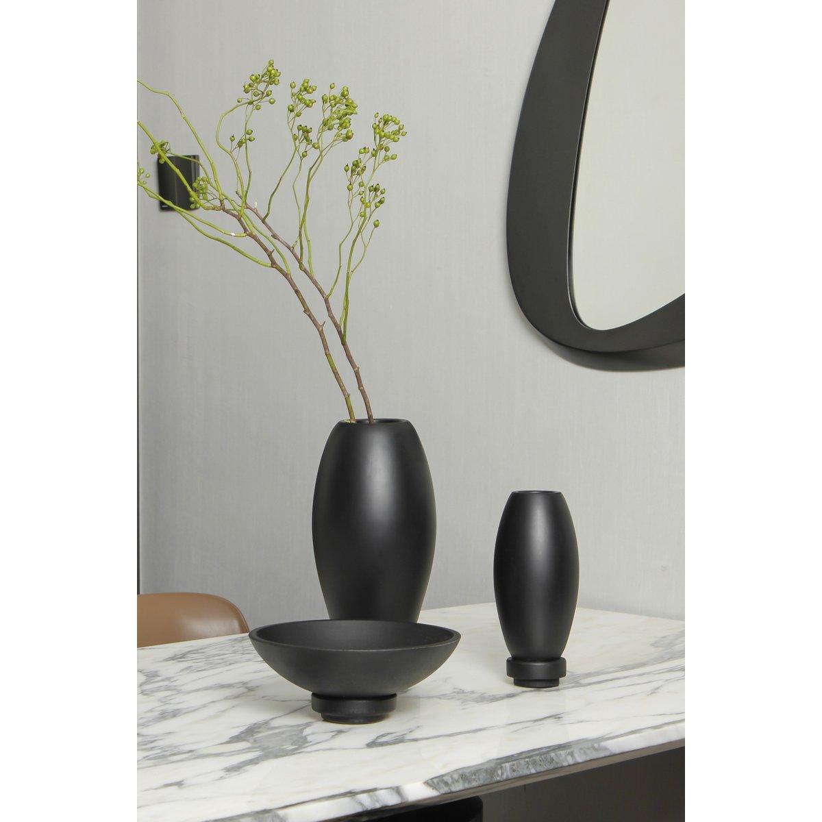 Innovative moderne Vase, Mikrozement, Top Design, RUD22BK - HomeDesign Knaus