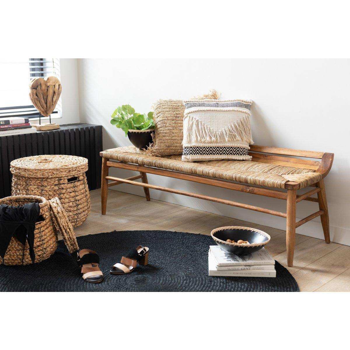 J-Line 2er Set Körbe Maurice Wasserhyazinthe Natur - HomeDesign Knaus