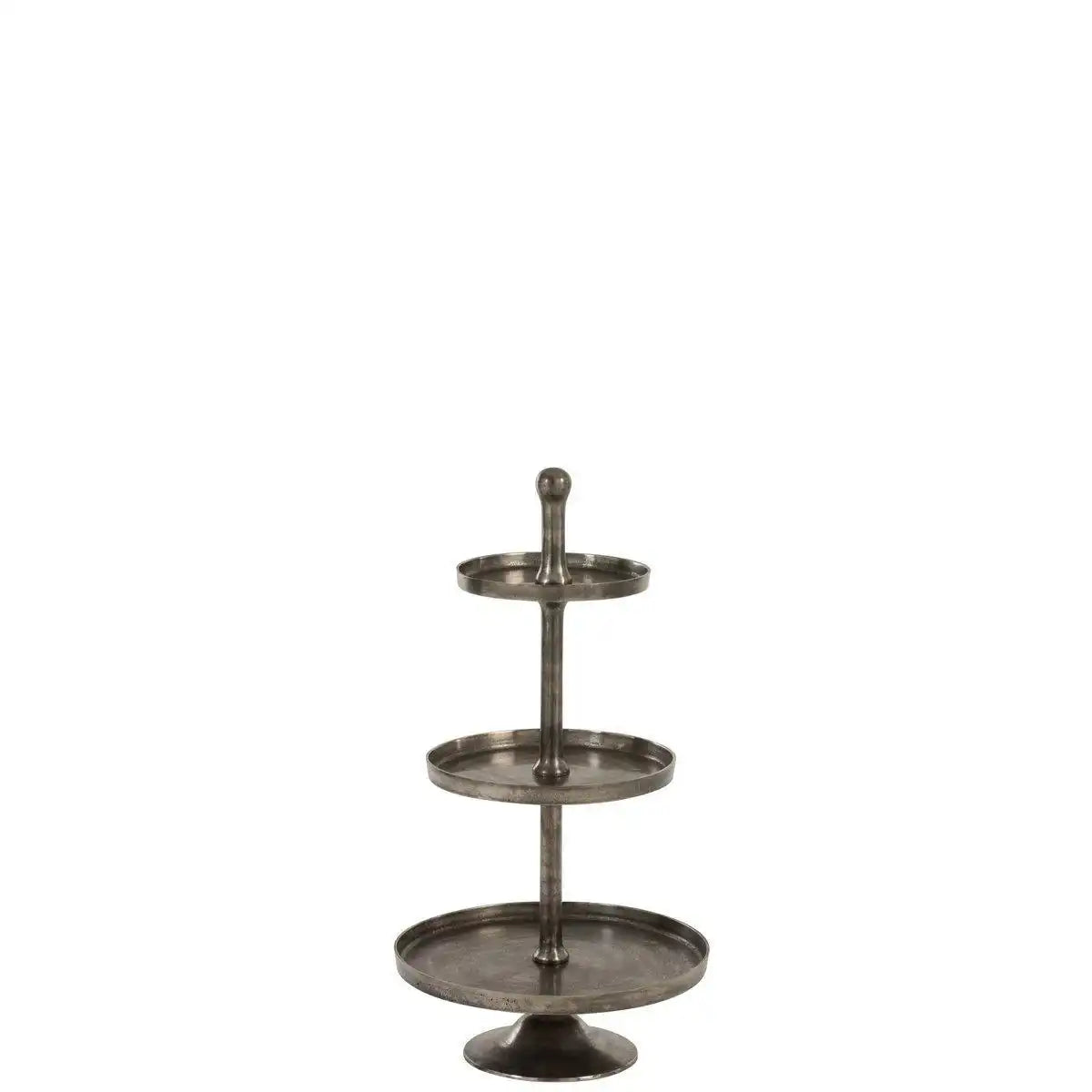 J-Line 3 Levels On Foot Plateau – Tablett – Metall – Grau - HomeDesign Knaus
