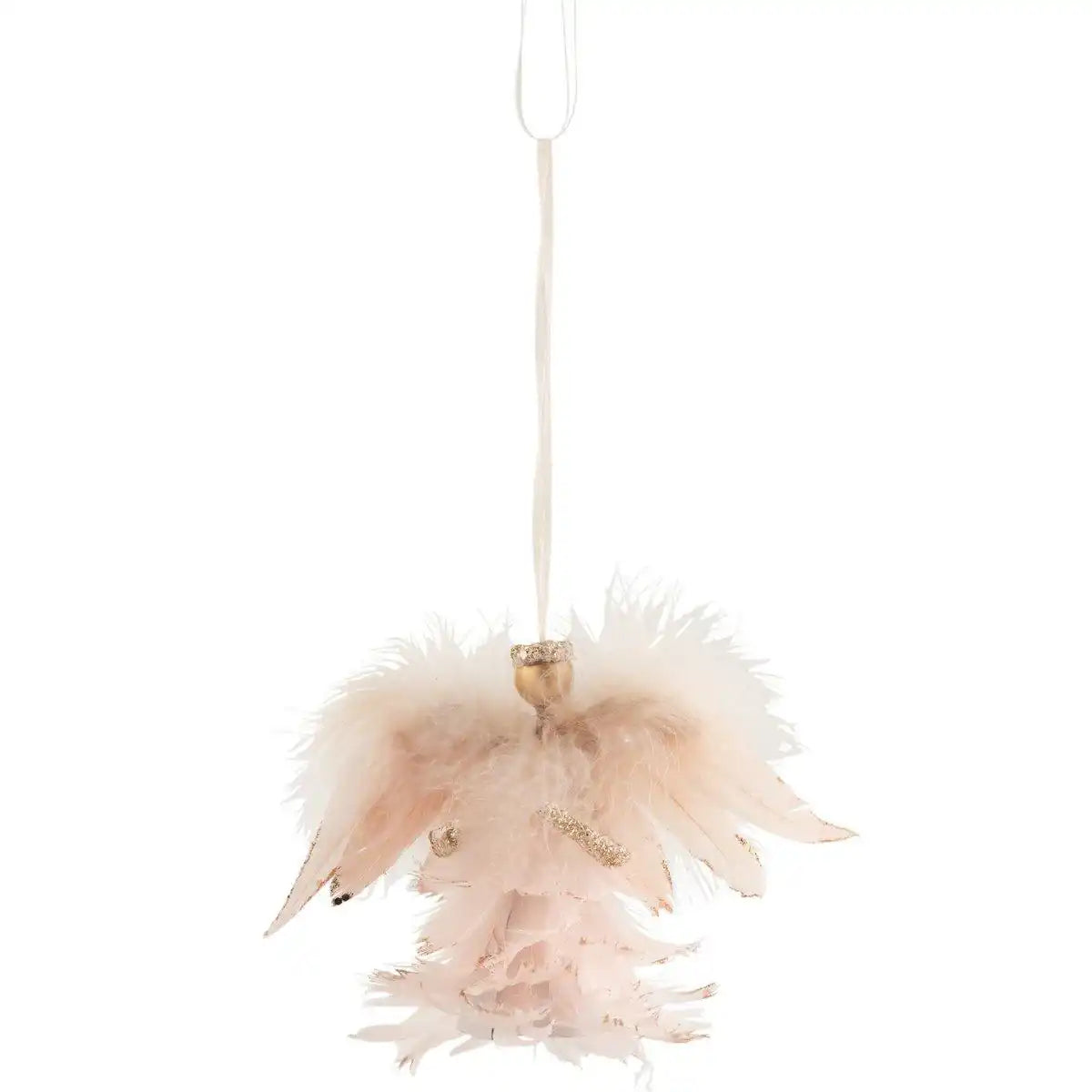 J-Line Anhänger - Federn - Hellrosa/Glitzer - HomeDesign Knaus