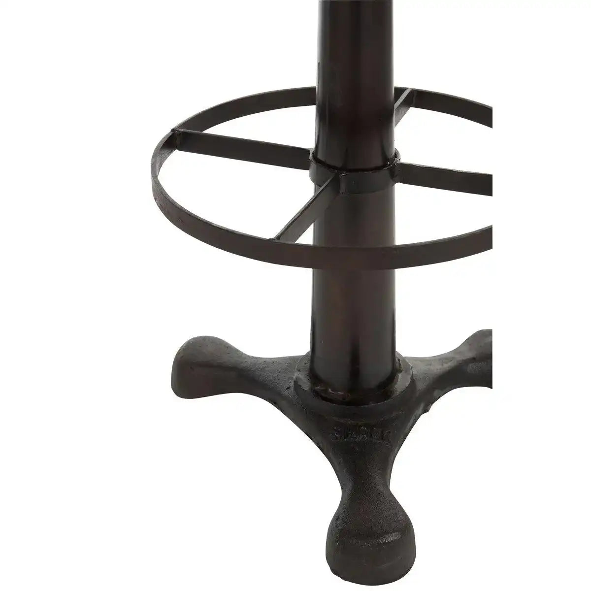 J-Line Barstuhl - Leder/Metall - Schwarz - HomeDesign Knaus