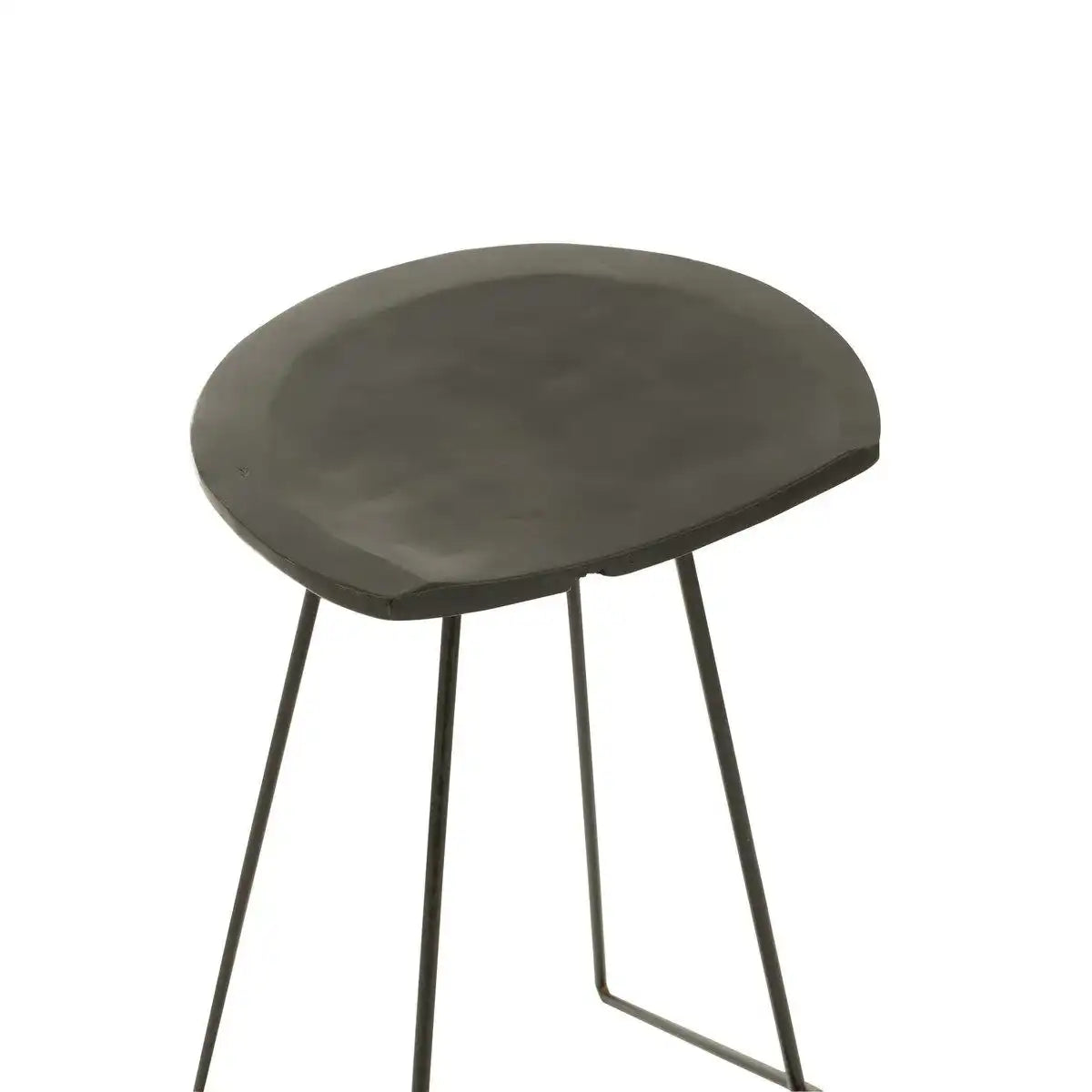 J-Line Barstuhl Teakholz/Eisen Schwarz - HomeDesign Knaus